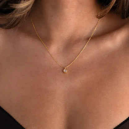 Collier Perle de Naissance avec Message Secret - L’Amour Caché dans une Boîte